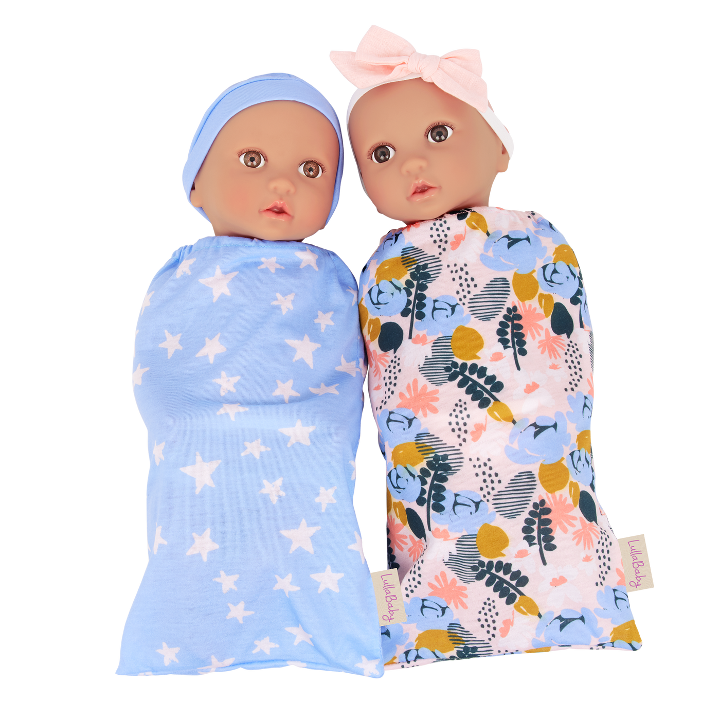 LullaBaby Twin Newborn Dolls with Sleeping Bags