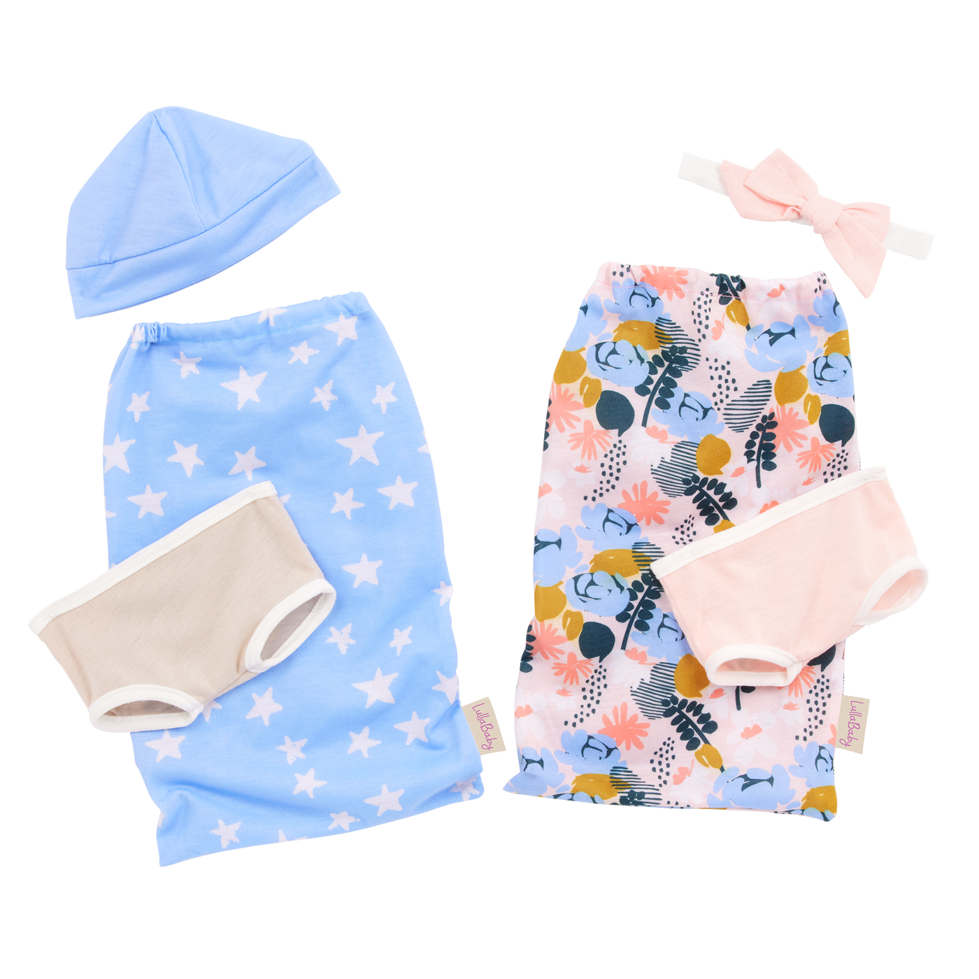LullaBaby Twin Newborn Dolls with Sleeping Bags