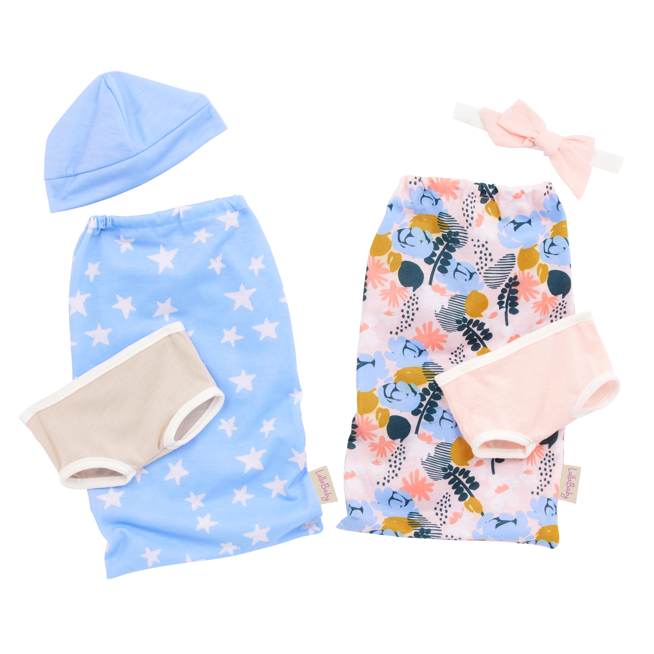 LullaBaby Twin Newborn Dolls with Sleeping Bags