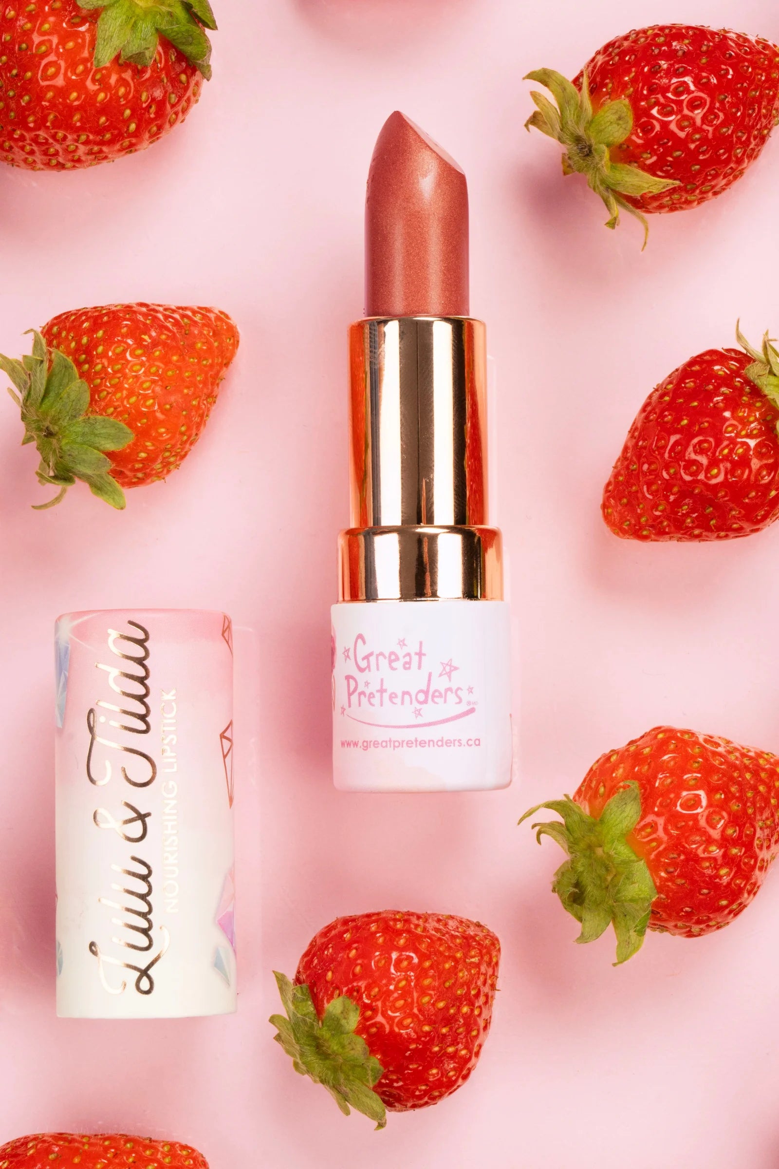 Lula & Tilda Shake It Off Strawberry Nourishing Lipstick