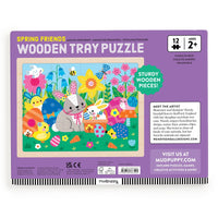 Mudpuppy Spring Friends 12 Piece Wooden Puzzle