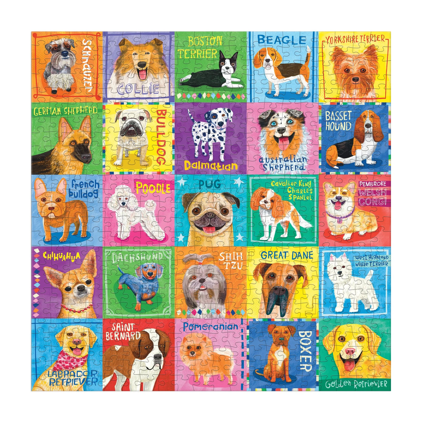 Mudpuppy Pawsome Portraits 500 Piece Puzzle