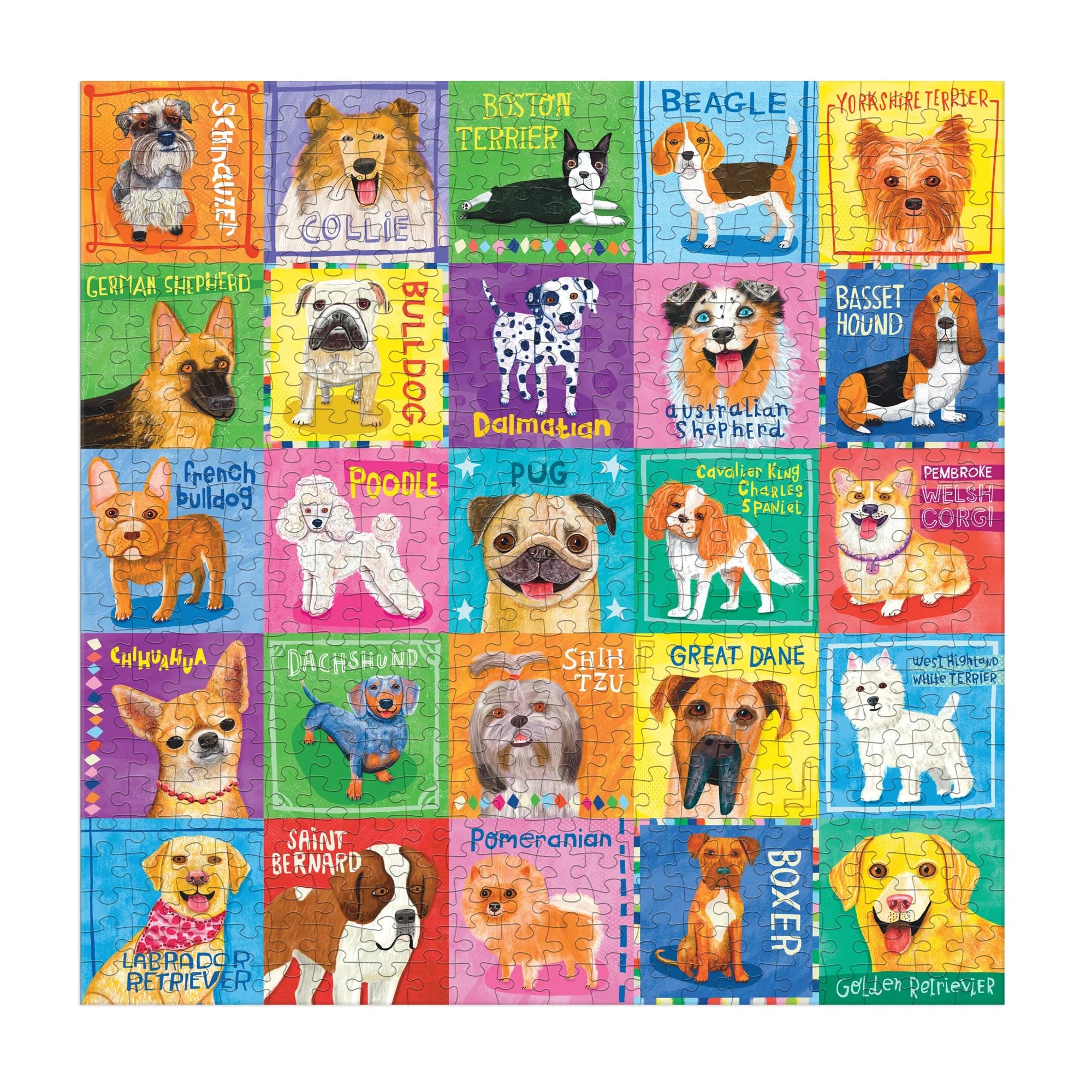Mudpuppy Pawsome Portraits 500 Piece Puzzle