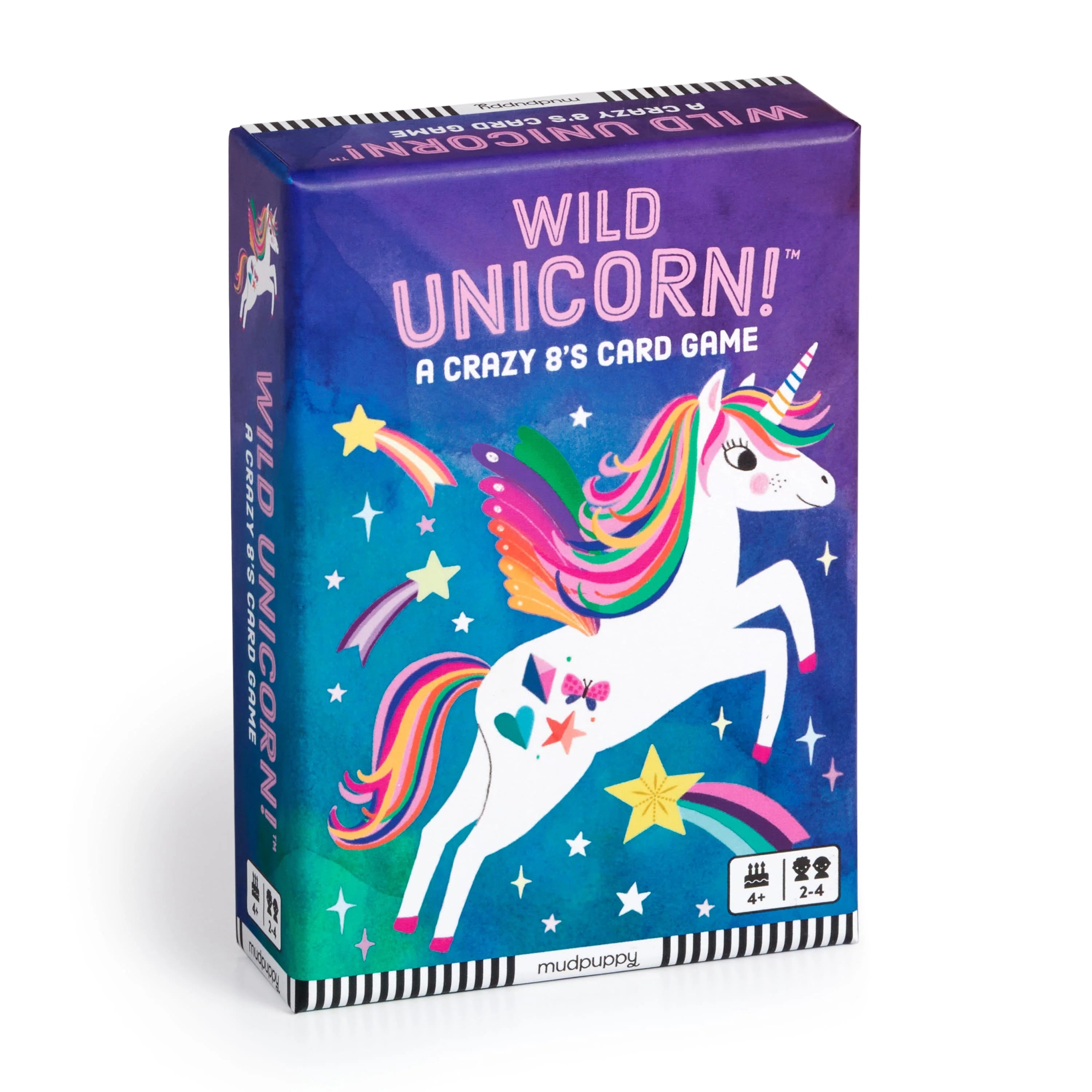 Mudpuppy Wild Unicorn Card Game (Crazy 8s Card Game)