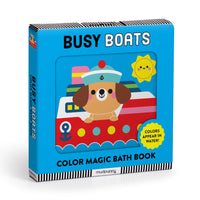 Mudpuppy Busy Boats Colour Magic Bath Book