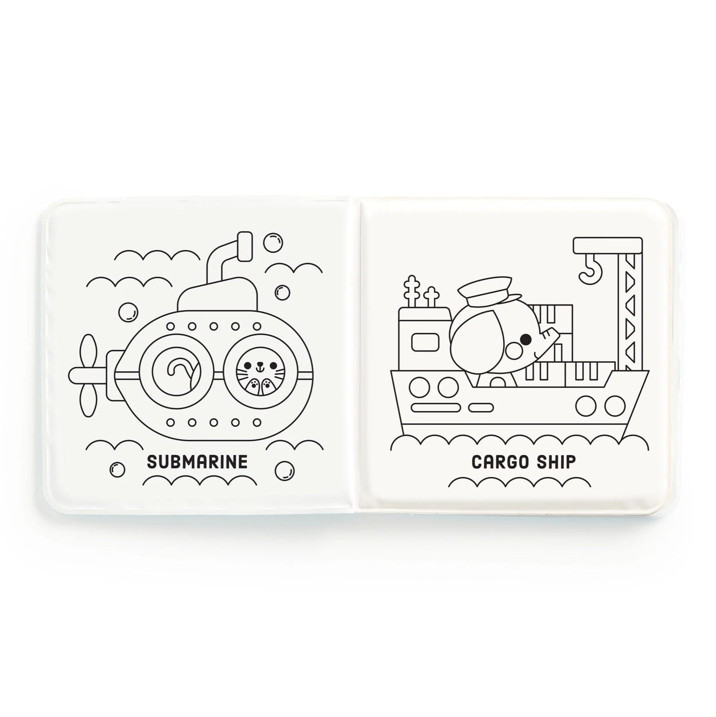 Mudpuppy Busy Boats Colour Magic Bath Book