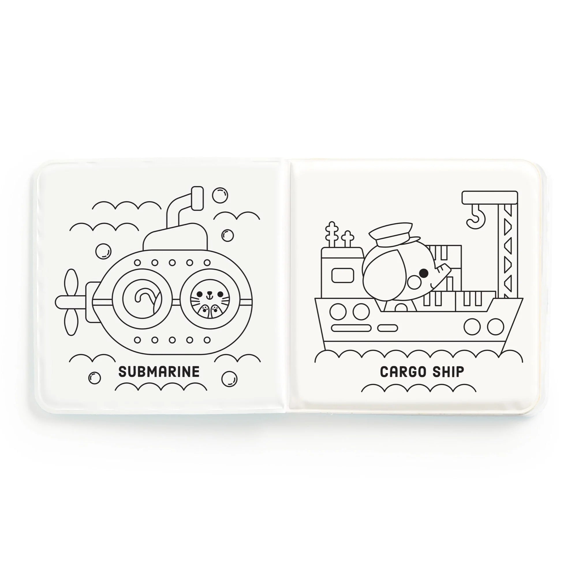 Mudpuppy Busy Boats Colour Magic Bath Book