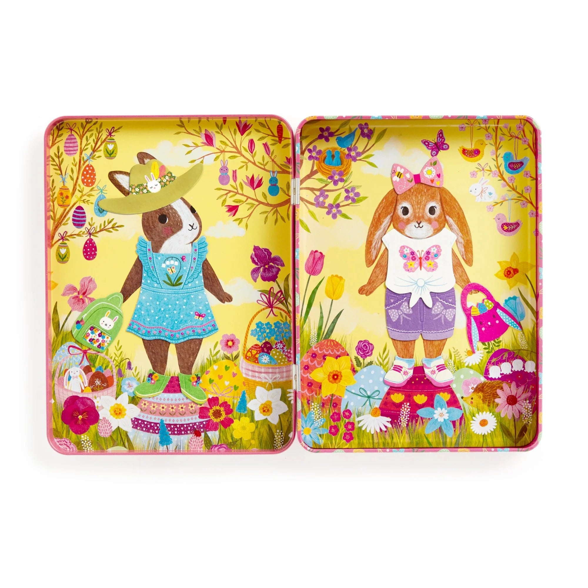Mudpuppy Garden Bunnies Magnetic Dress-up