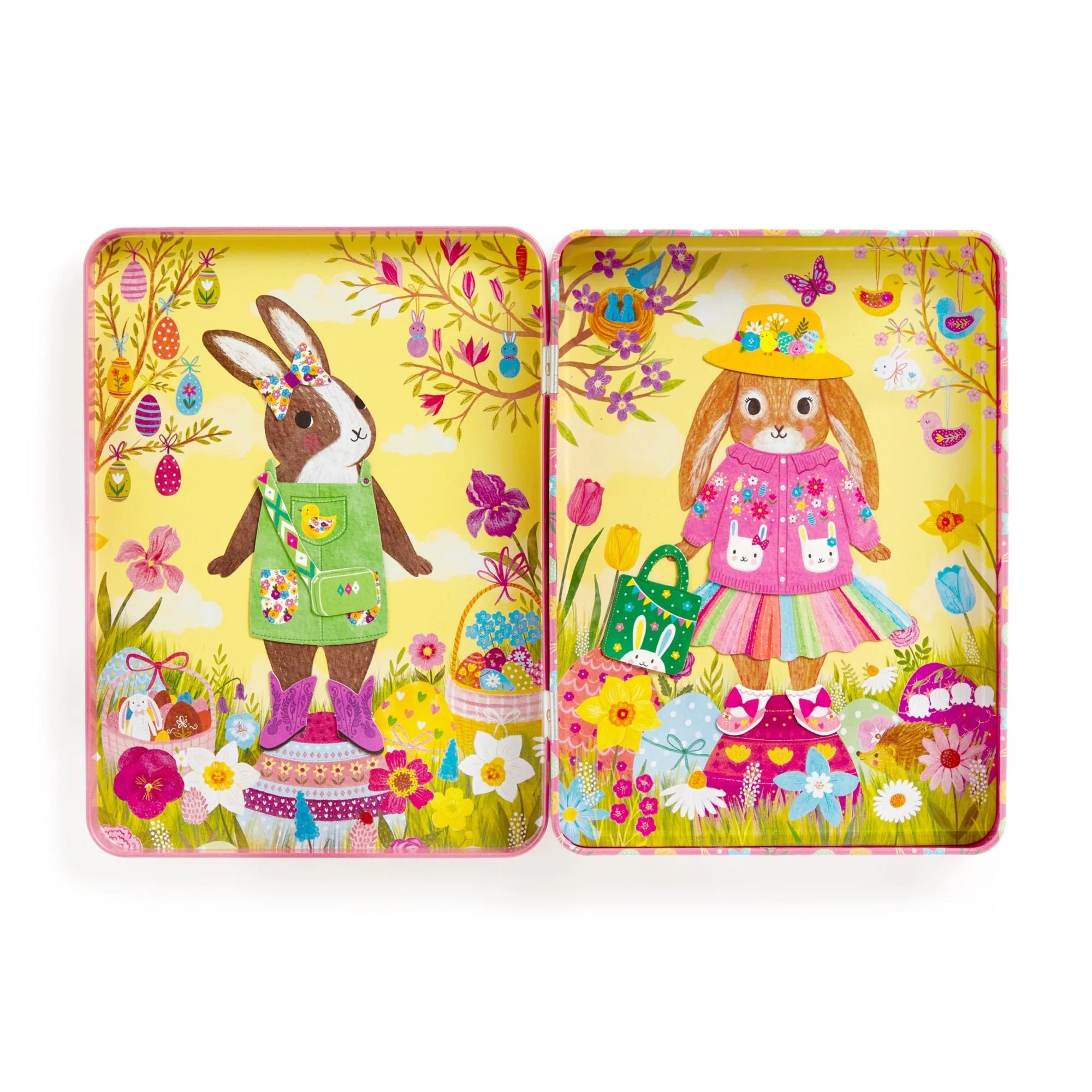 Mudpuppy Garden Bunnies Magnetic Dress-up