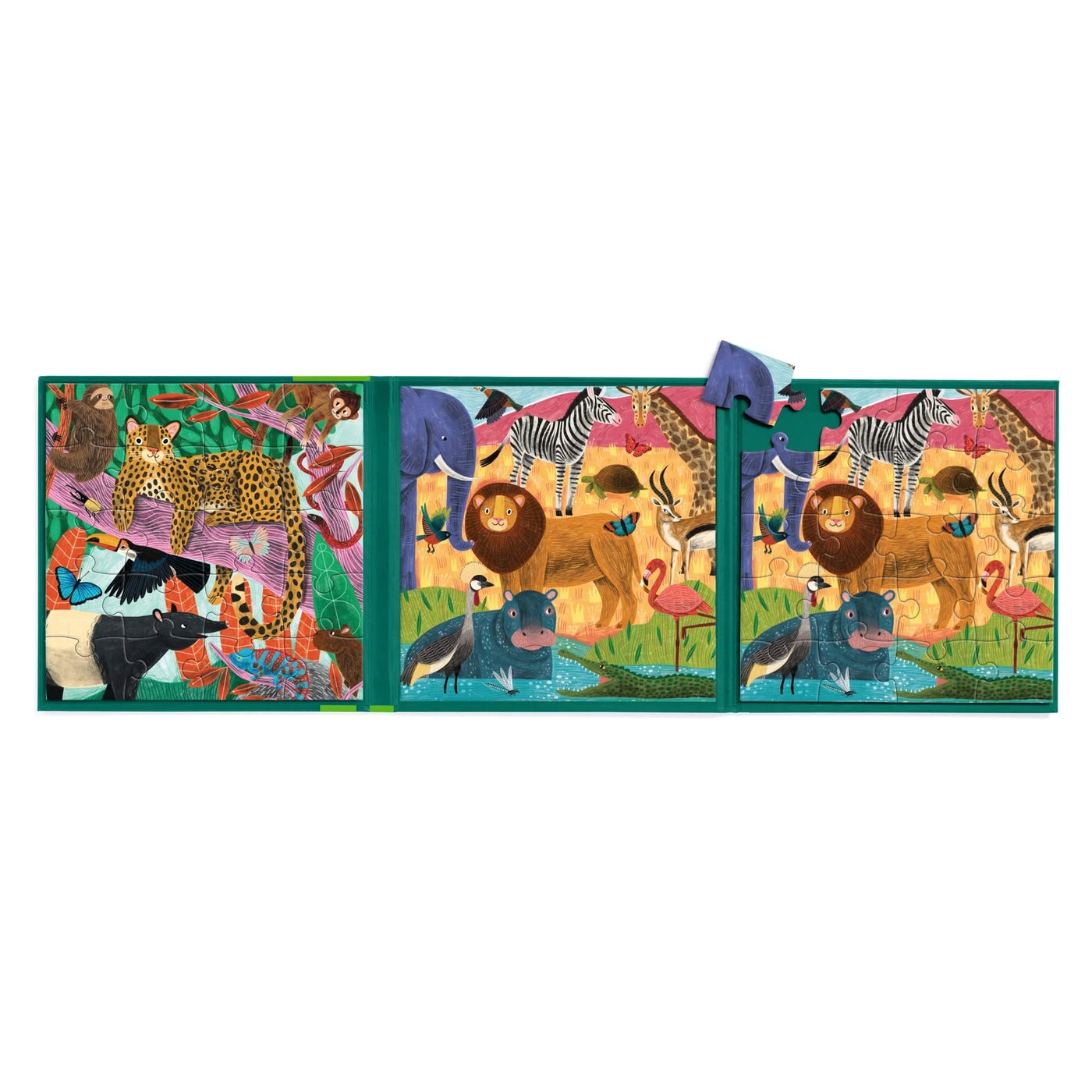 Mudpuppy Jungle & Safari Magnetic Puzzles