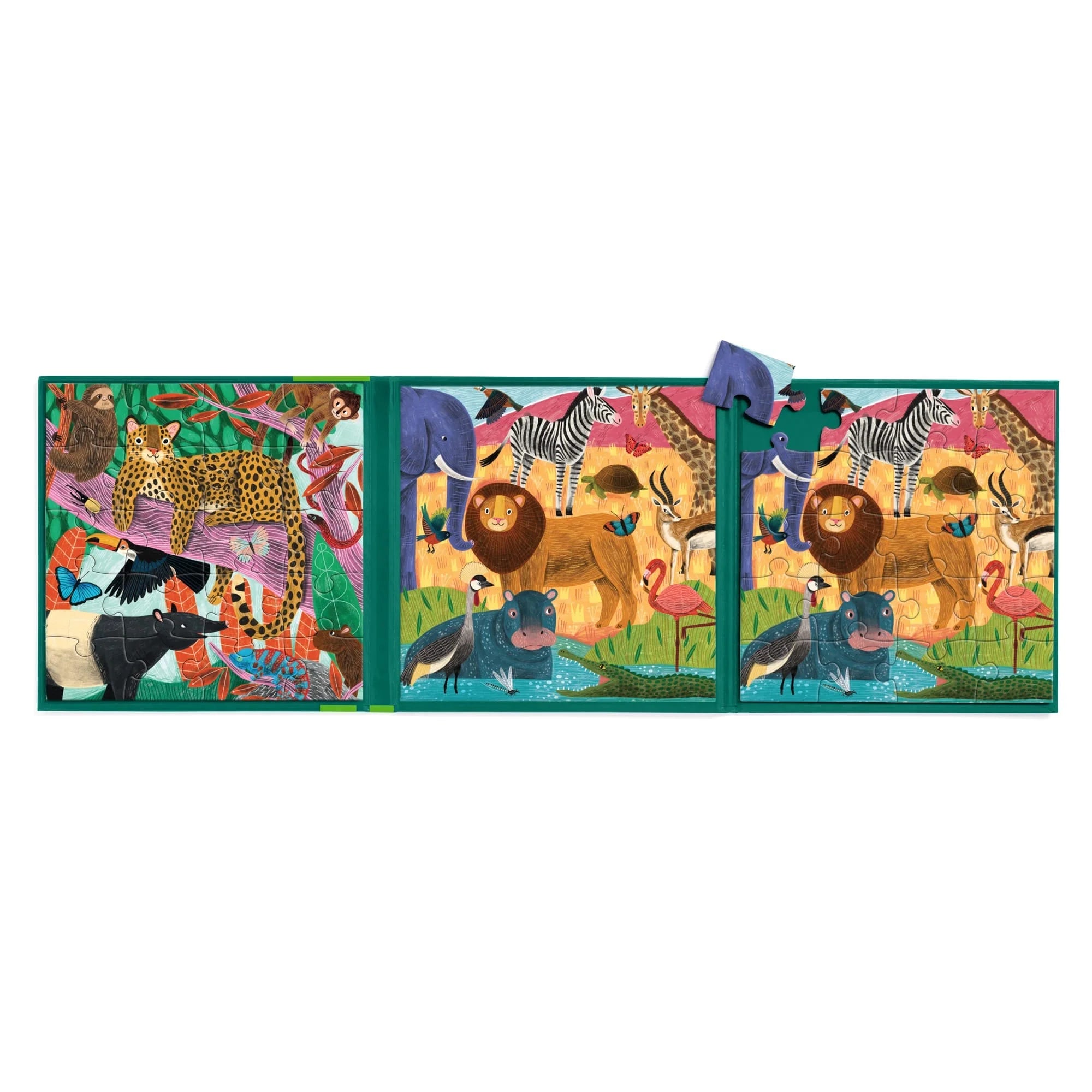 Mudpuppy Jungle & Safari Magnetic Puzzles