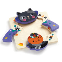 Mudpuppy Spooky Friend - Set of 4 Wooden Puzzles