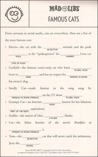 Mad Libs Meow Libs
