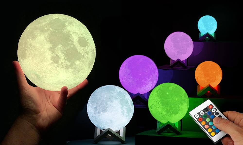LED 12 Colour Changing Moon Light
