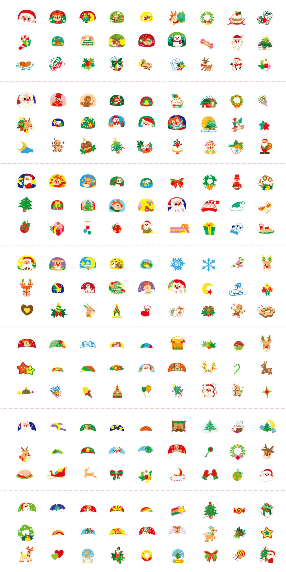 Avenir Christmas Nail Stickers & Tattoos