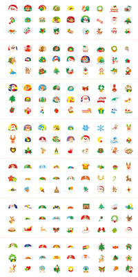 Avenir Christmas Nail Stickers & Tattoos