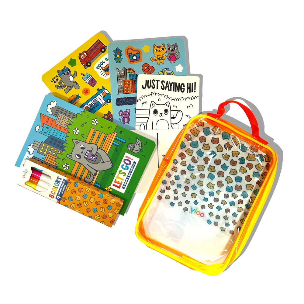 Ooly Let's Go!! : Activity & Colouring Kit - Kitty In The City