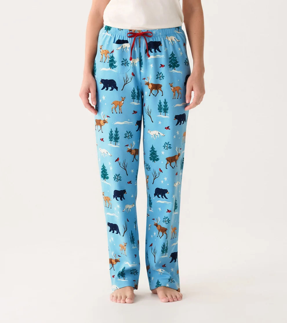 Winter Wonderland Women's Jersey Pajama Pant 🍁 Little Blue House