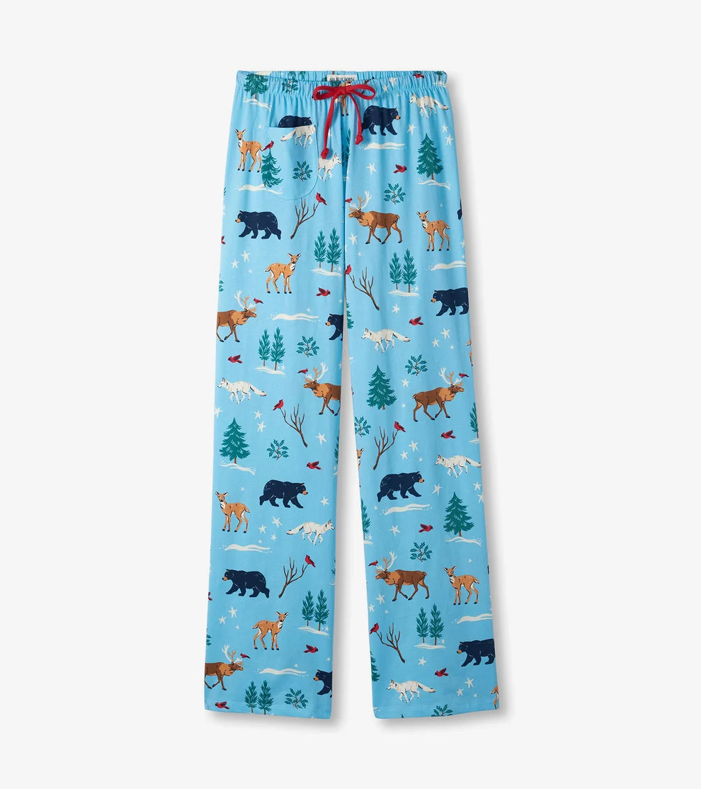 Winter Wonderland Women's Jersey Pajama Pant 🍁 Little Blue House