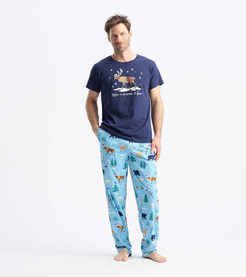 Winter Wonderland Men's Pajama Pant 🍁 Little Blue House