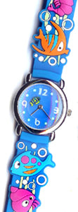 Fish w/ Bubbles Children's Watch