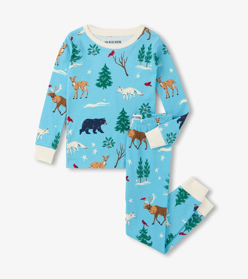 Winter Wonderland Kids Pajama Set 🍁 Little Blue House