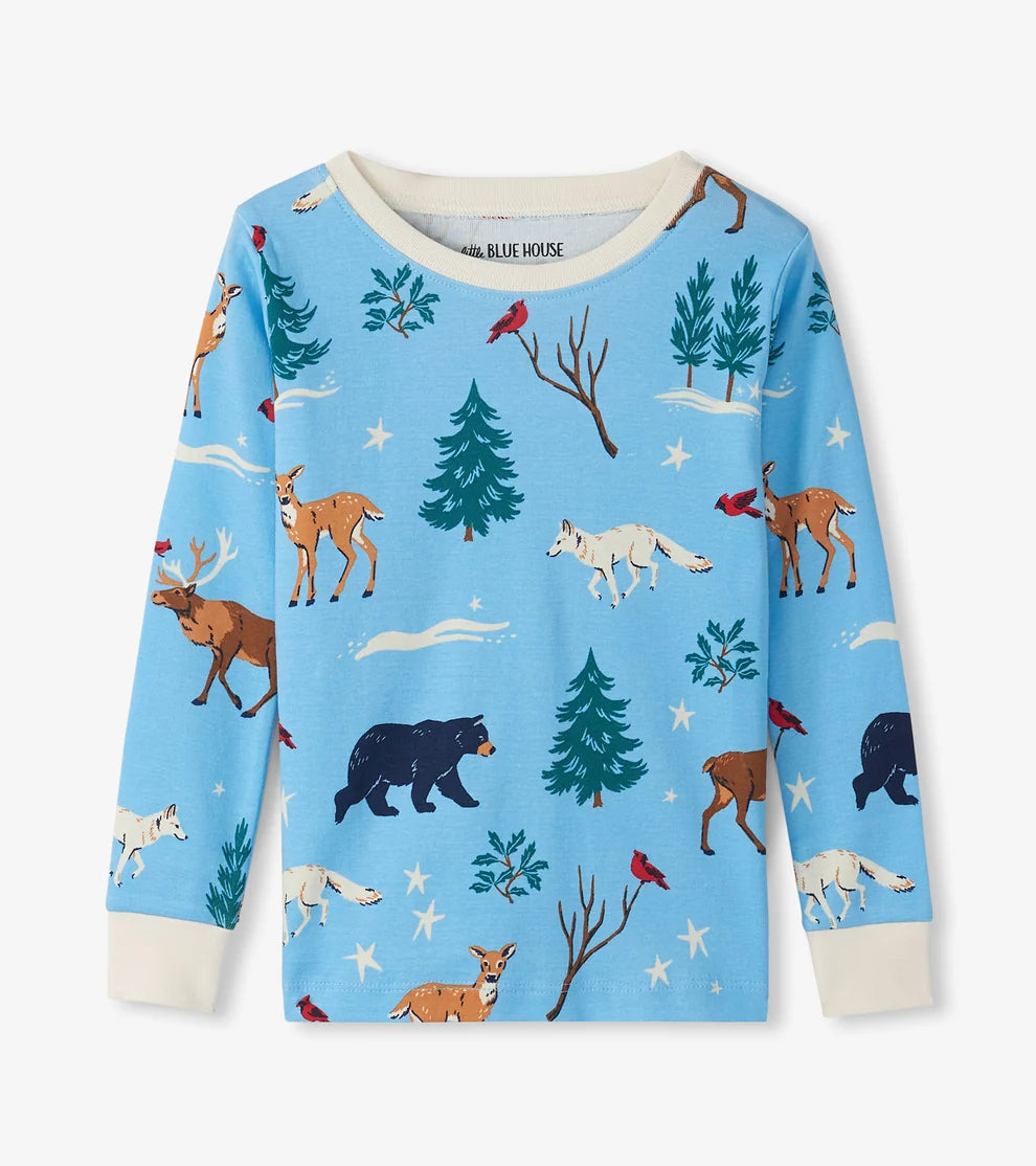 Winter Wonderland Kids Pajama Set 🍁 Little Blue House