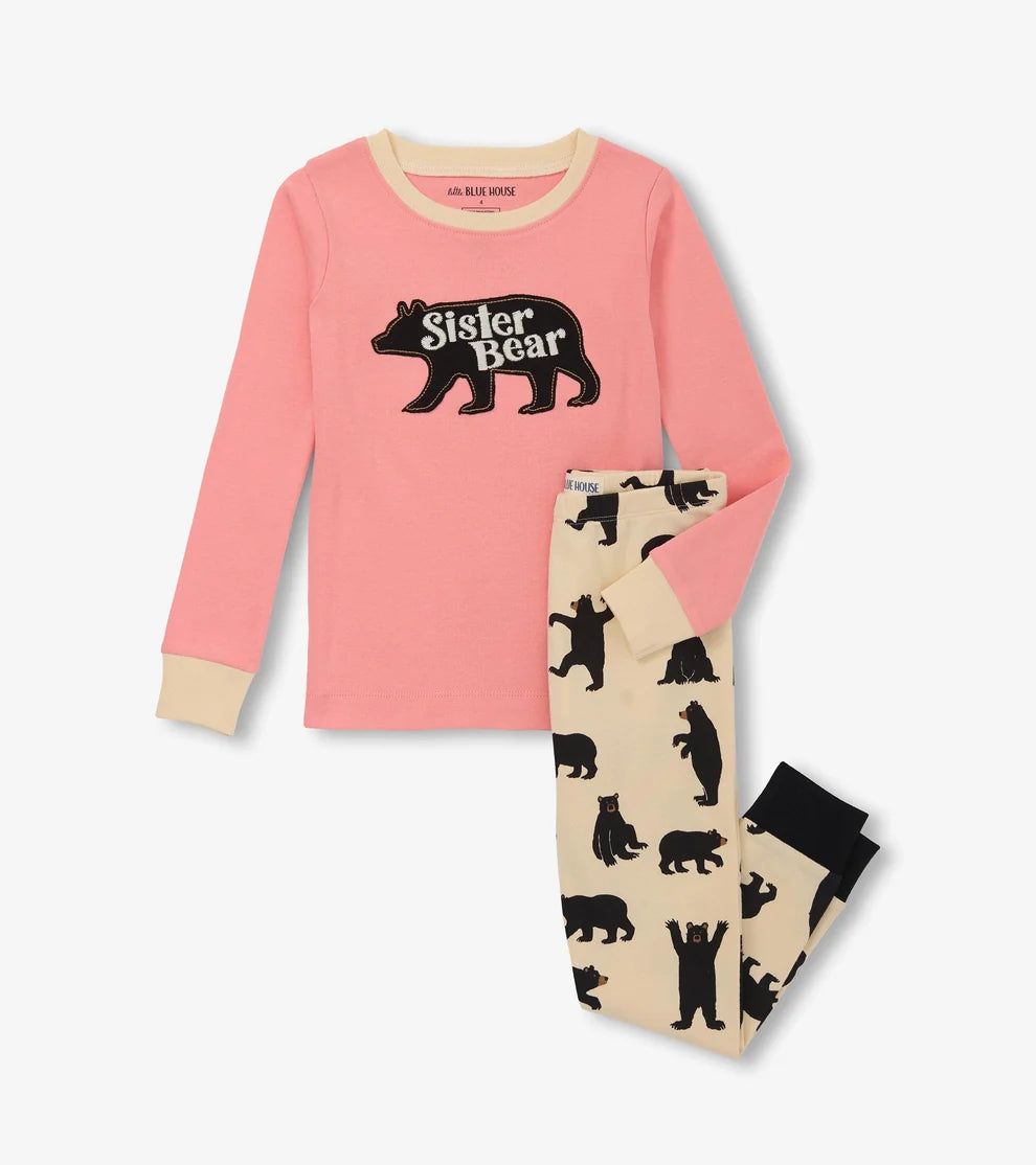 Sister Bear Kids Pajama Set 🍁 Little Blue House