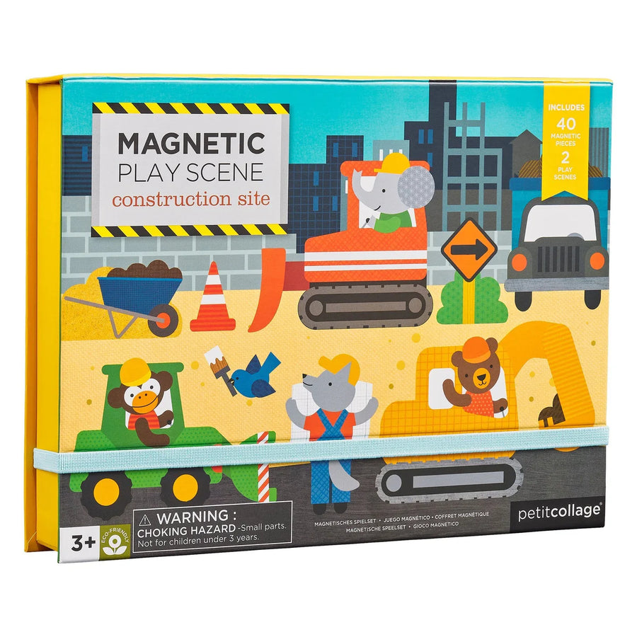 Petit Collage Construction Site Magnetic Play Scene