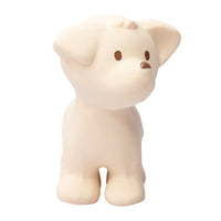 Tikiri Puppy Organic Natural Rubber Rattle, Teether & Bath Toy