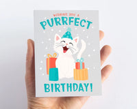 Wishing You A Purrfect Birthday! Birthday Card