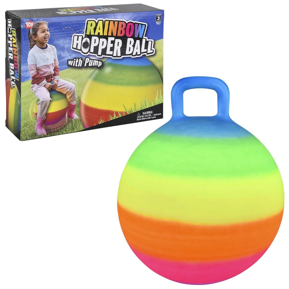 Rainbow Hopper Ball 18" with Pump