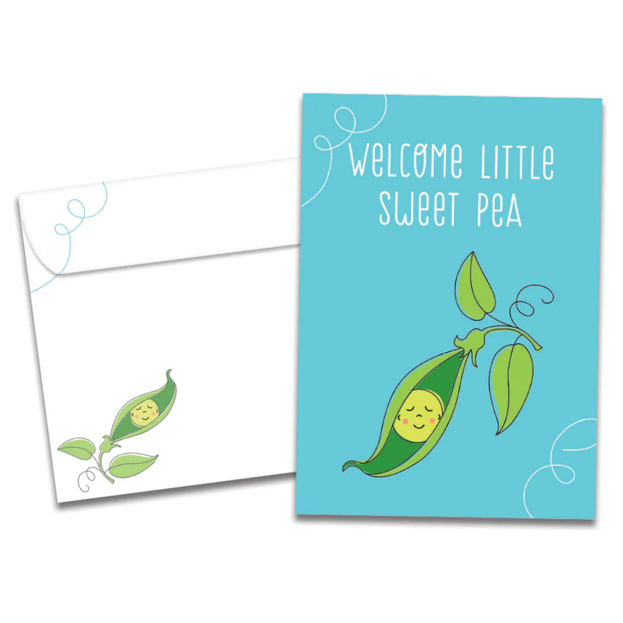 Tree Free Greeting Card Welcome Little Sweet Pea - New Baby