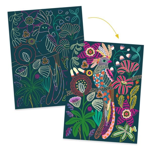 Djeco Jungle Scratch Boards