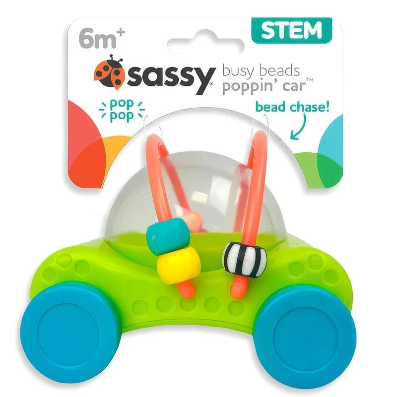 Sassy Baby Busy Beads Poppin' Car 6mths+