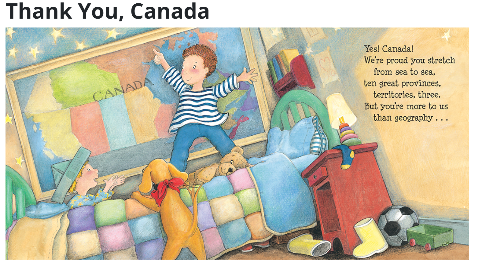 Scholastic Thank you, Canada