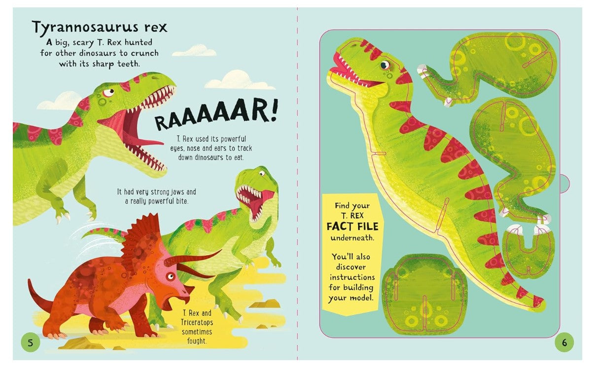 Usborne Slot-Together Dinosaurs Book