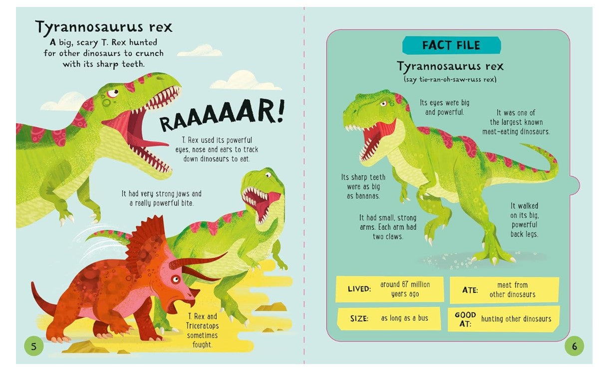 Usborne Slot-Together Dinosaurs Book