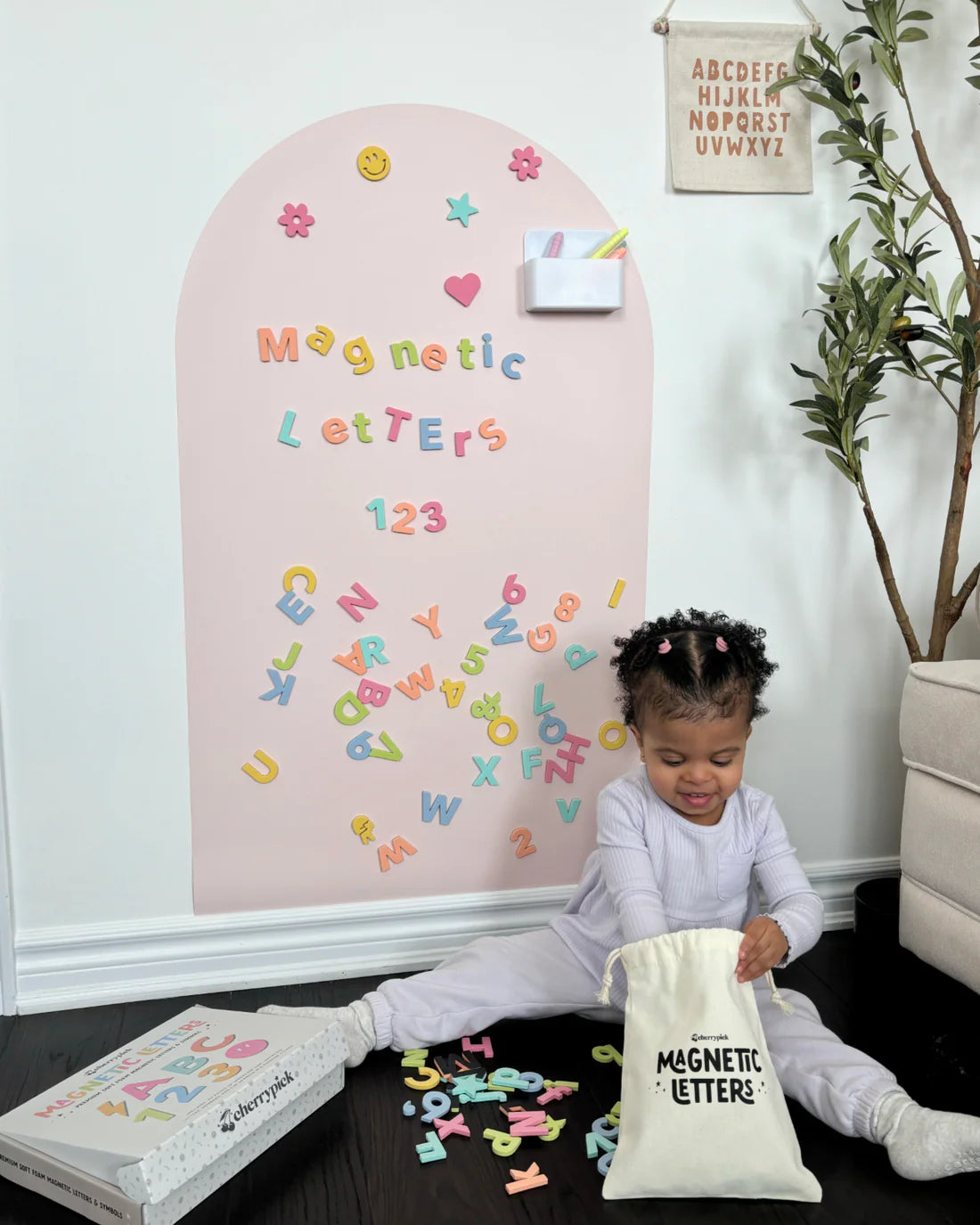 Cherrypick Soft Foam Magnetic Letters - Pastel Rainbow