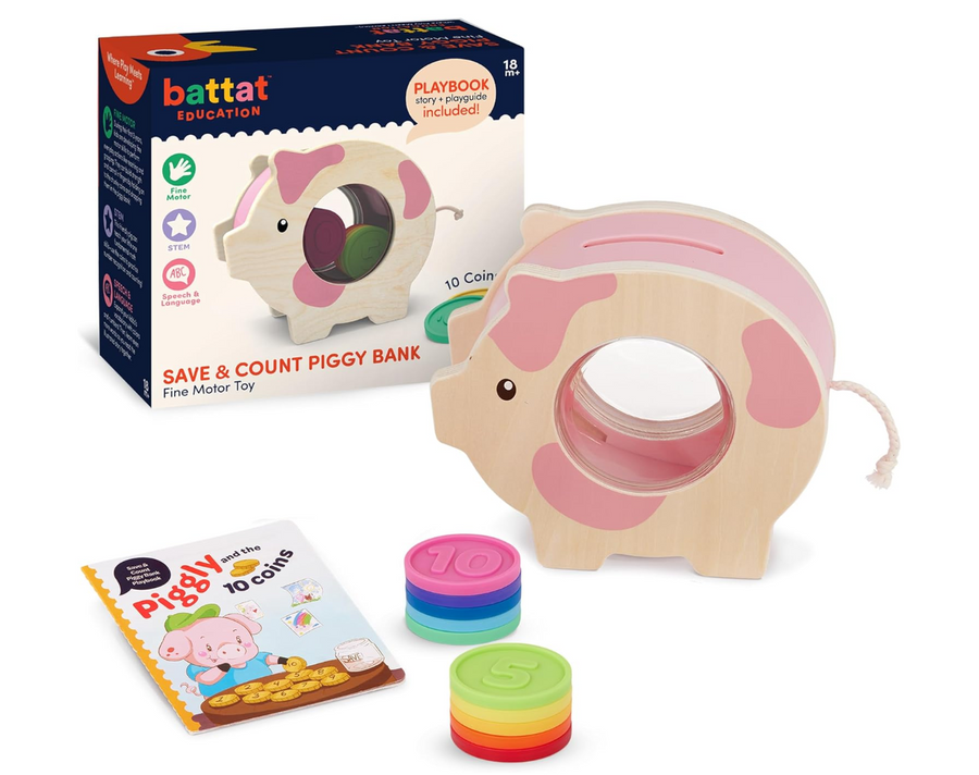 Battat Education Save & Count Piggy Bank