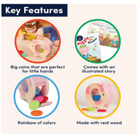 Battat Education Save & Count Piggy Bank