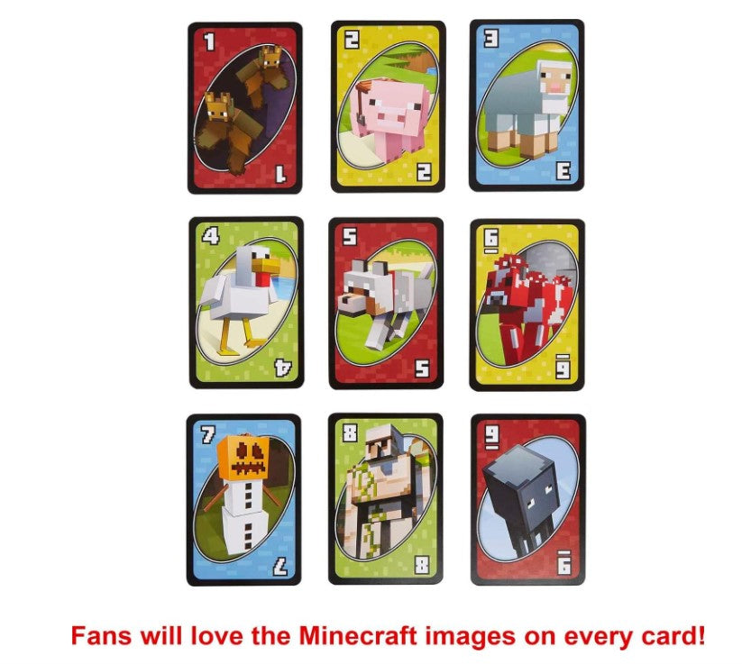 Mattel Minecraft Uno