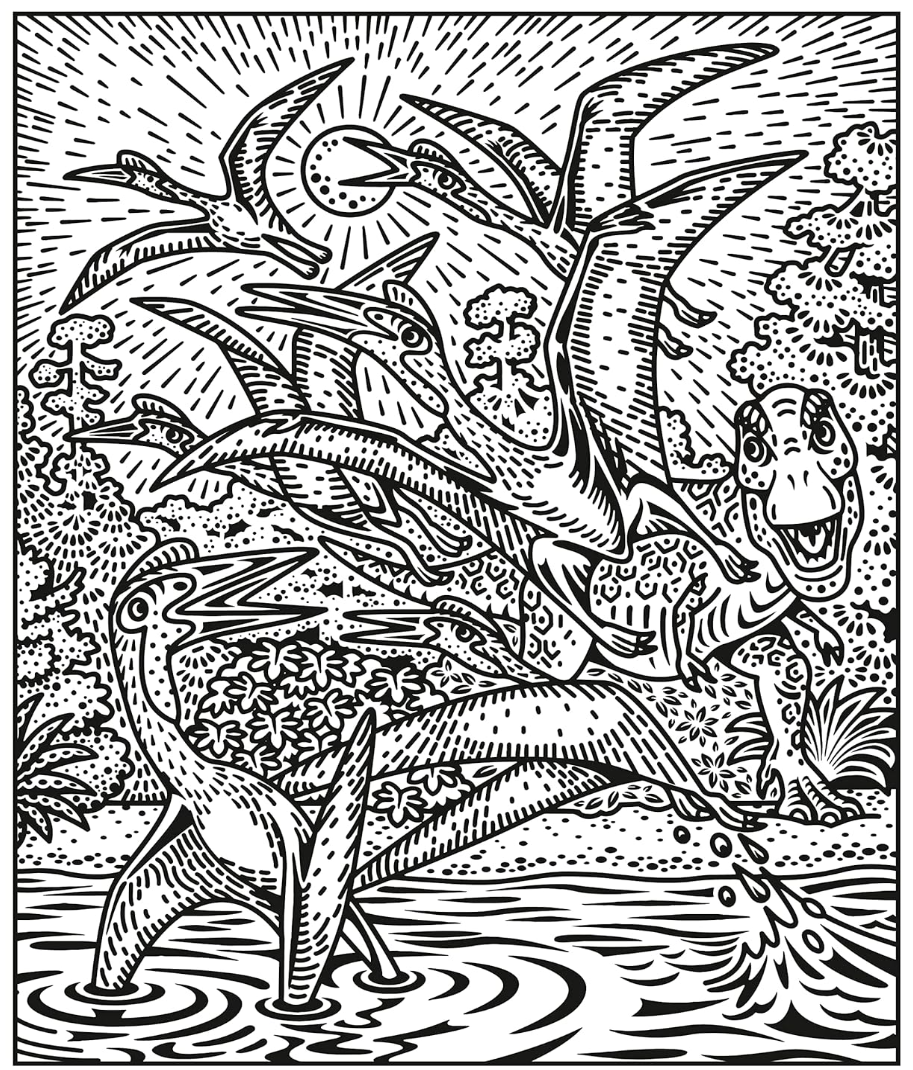 Usborne T Rex Magic Painting