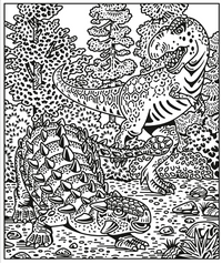 Usborne T Rex Magic Painting