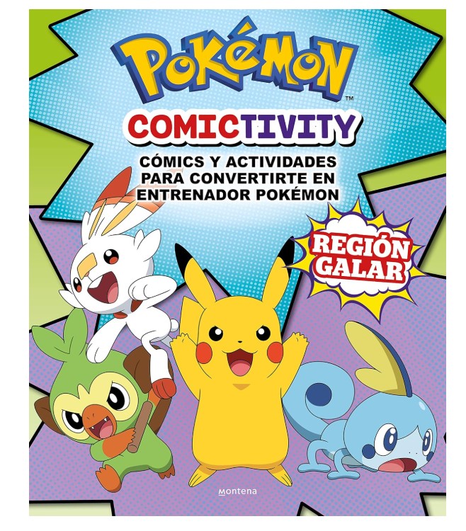 POKEMON Comictivity Activity book with comics, stencils, stickers, and more! Galar Games