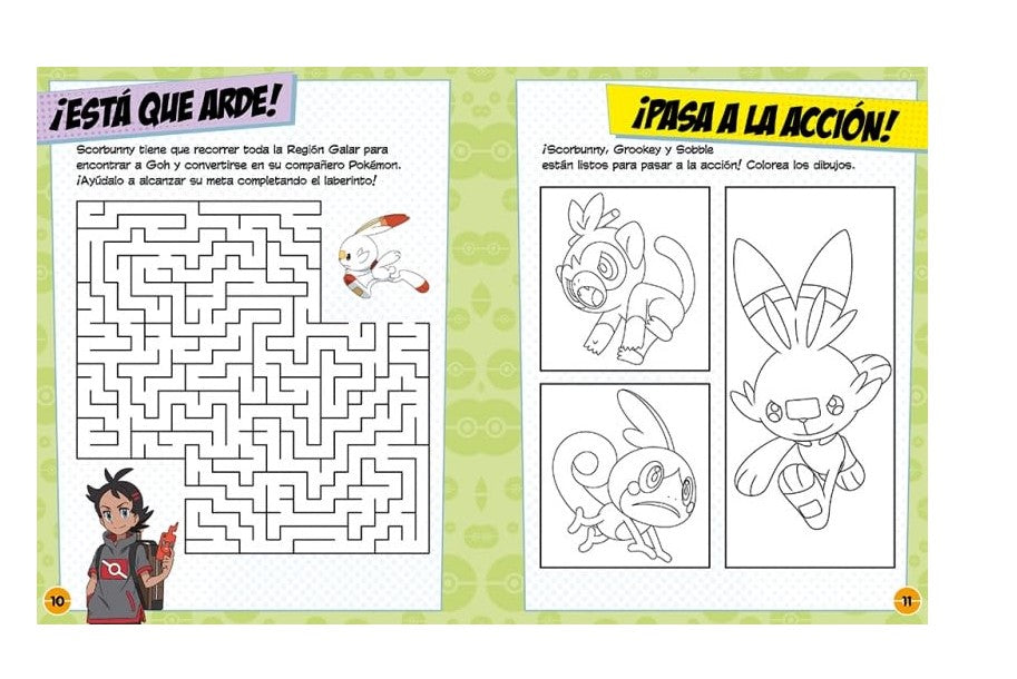 POKEMON Comictivity Activity book with comics, stencils, stickers, and more! Galar Games