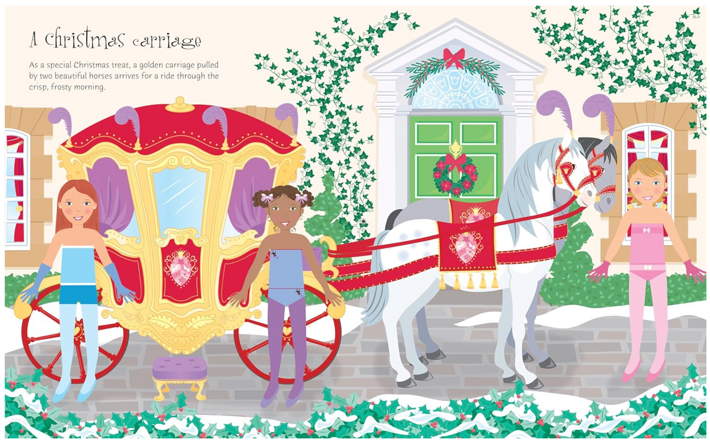 Usborne Sticker Dolly Dressing Christmas