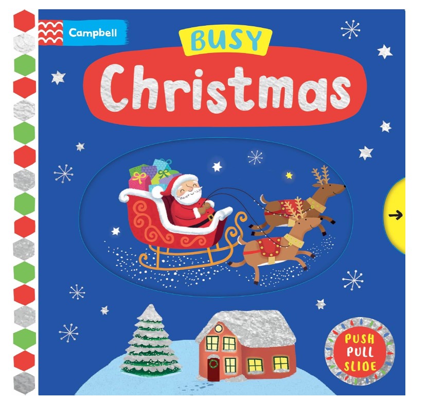 Push Pull Slide Book Busy Christmas
