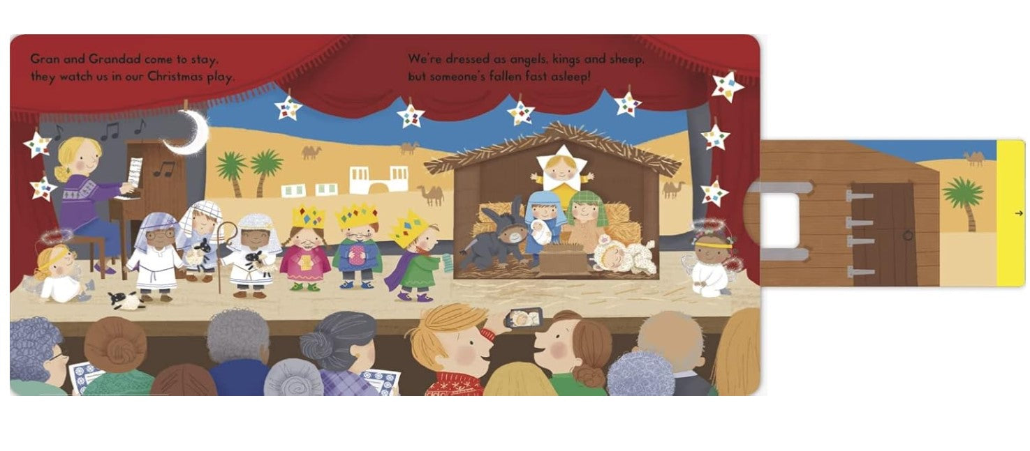 Push Pull Slide Book Busy Christmas