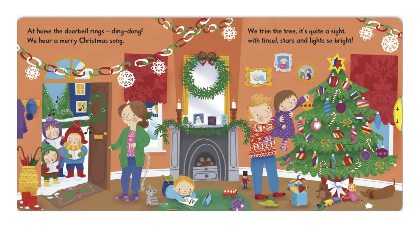 Push Pull Slide Book Busy Christmas